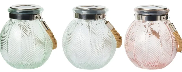 Aurinkokennovalo Glass Jar