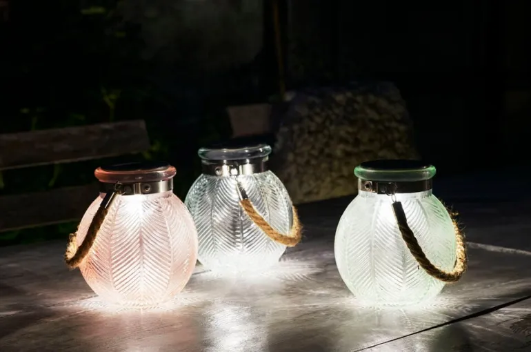 Aurinkokennovalo Glass Jar