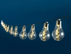 Aurinkokennovaloketju Bulbs Clear