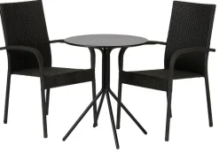 Bistro-kahvilapöytä + 2 Rimini-tuolia
