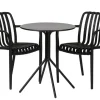 Bistro-kahvipöytä + 2 Dakar-tuolia