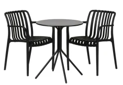 Bistro-kahvipöytä + 2 Dakar-tuolia