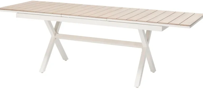 Florens-pöytä, jatkettava + 8 Rimini-tuolia