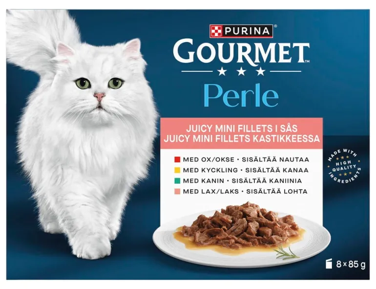 Kissojen märkäruoka Gourmet Perle