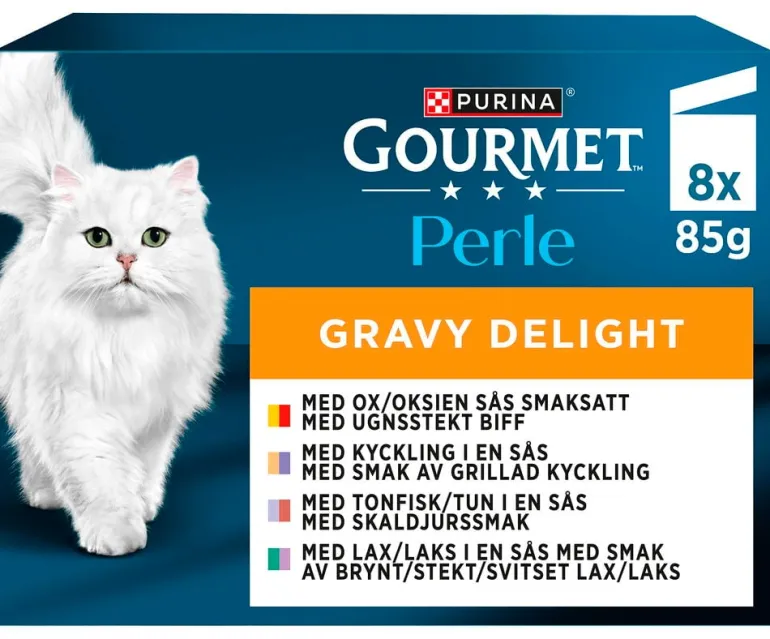 Kissojen märkäruoka Gourmet Perle