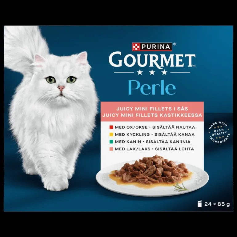Kissojen märkäruoka Gourmet Perle