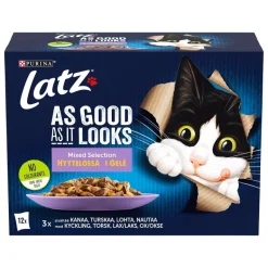 Kissojen märkäruoka Latz