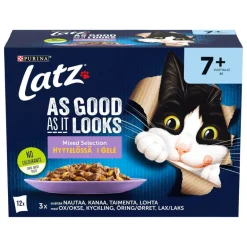 Kissojen märkäruoka Latz