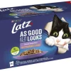 Kissojen märkäruoka Latz