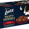 Kissojen märkäruoka Latz Tasty Shreds