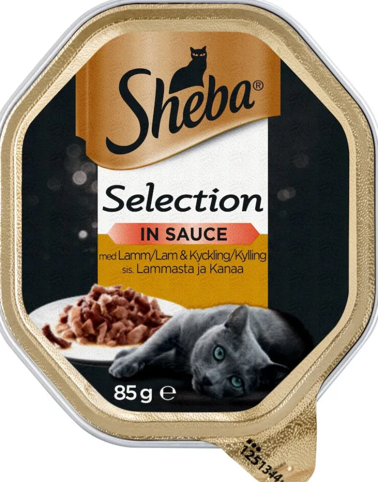 Kissojen märkäruoka Sheba