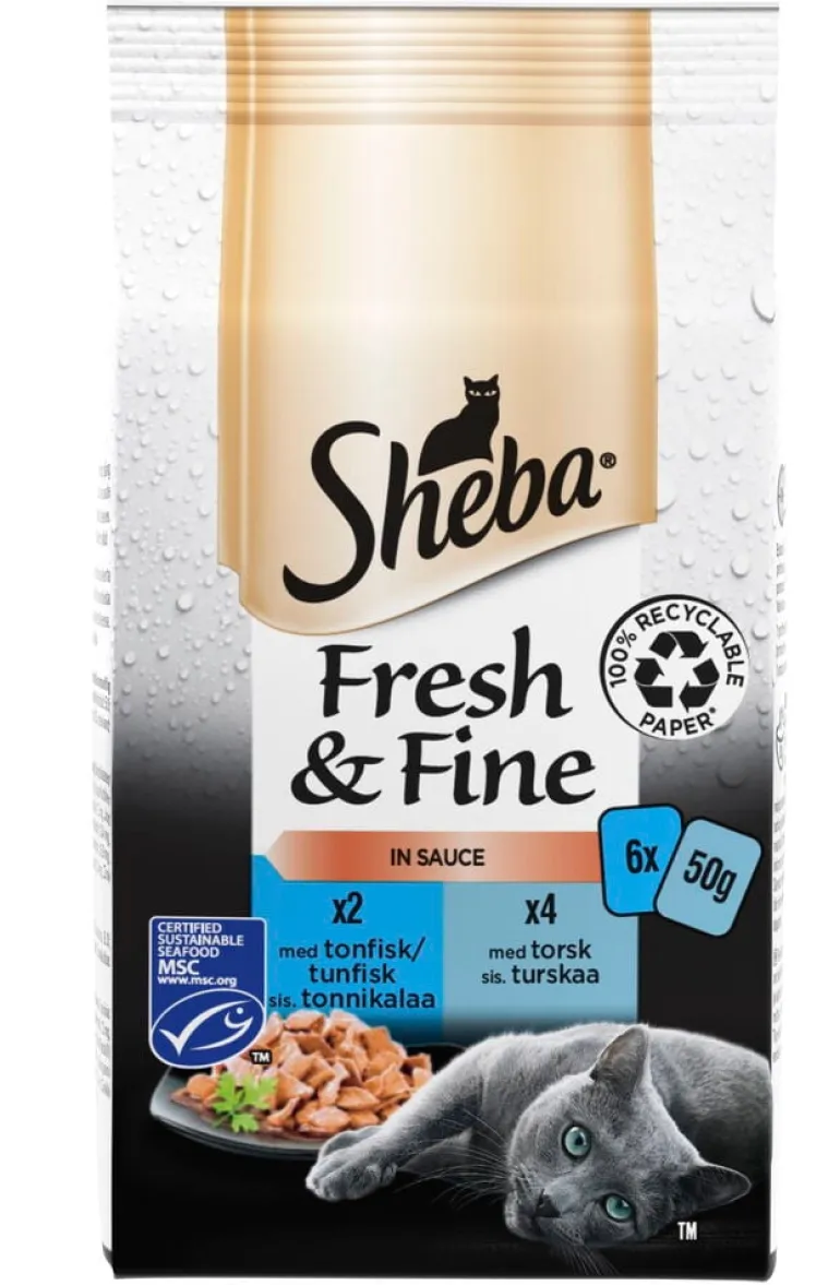 Kissojen märkäruoka Sheba Fresh & Fine