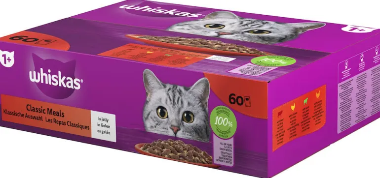 Kissojen märkäruoka Whiskas