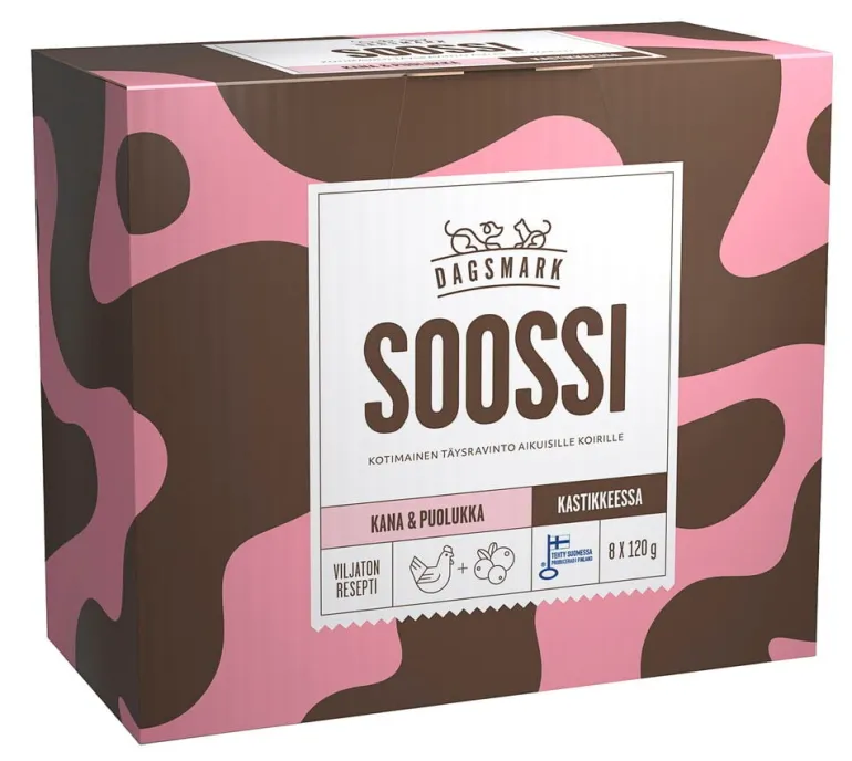 Koirien märkäruoka Soossi