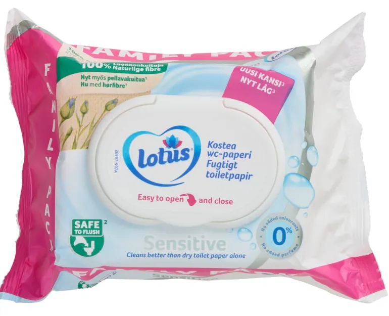 Kostea wc-paperi Lotus