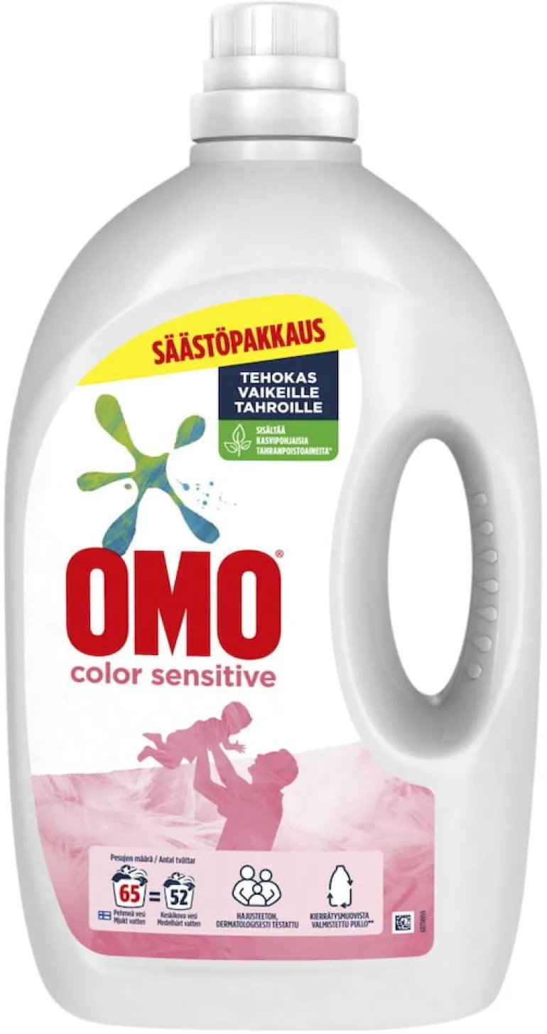 Nestemäinen pyykinpesuaine Omo