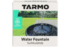 Suihkulähde aurinkokennolla Tarmo