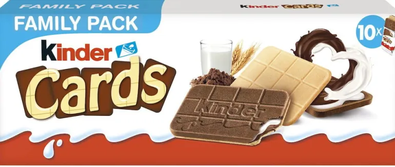 Suklaa Kinder Cards