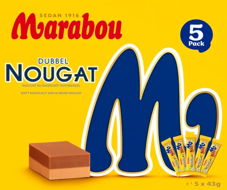 Suklaa Marabou Dubbelnougat