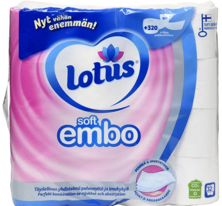 WC-paperi Lotus Soft Embo