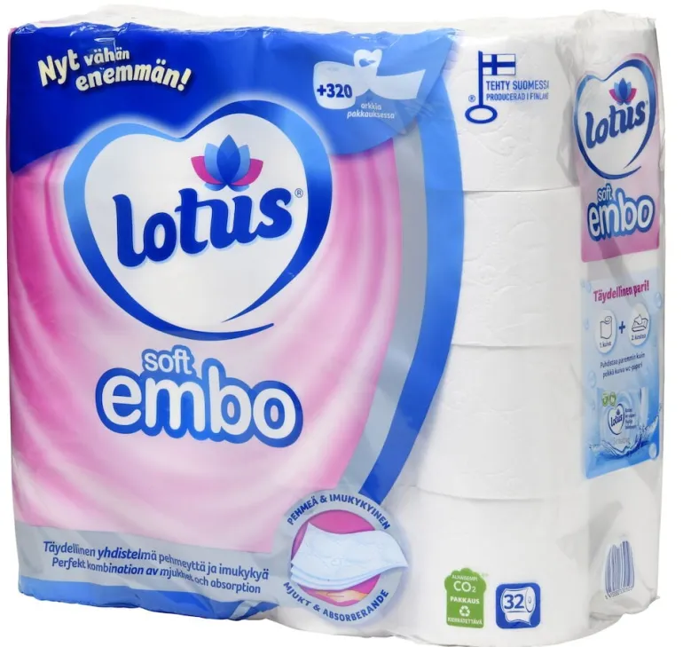 WC-paperi Lotus Soft Embo